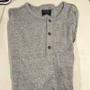 Men’s Abercrombie long sleeve gray thermal